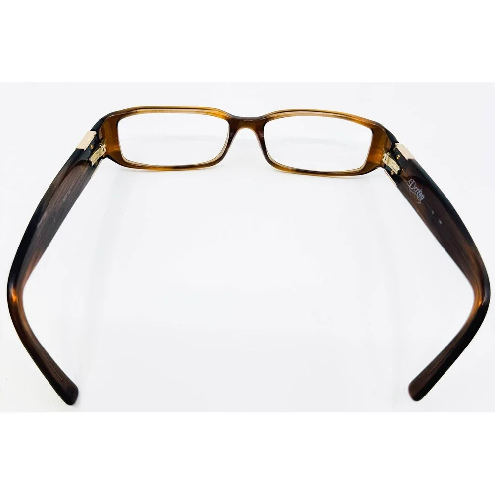Dereon Eyeglasses Womens Brown Rectangle Frames 53-17-135